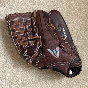 🥎 Easton Brown Softball Pattern Genuine Leather, 13” Pattern Glove Right Throw
